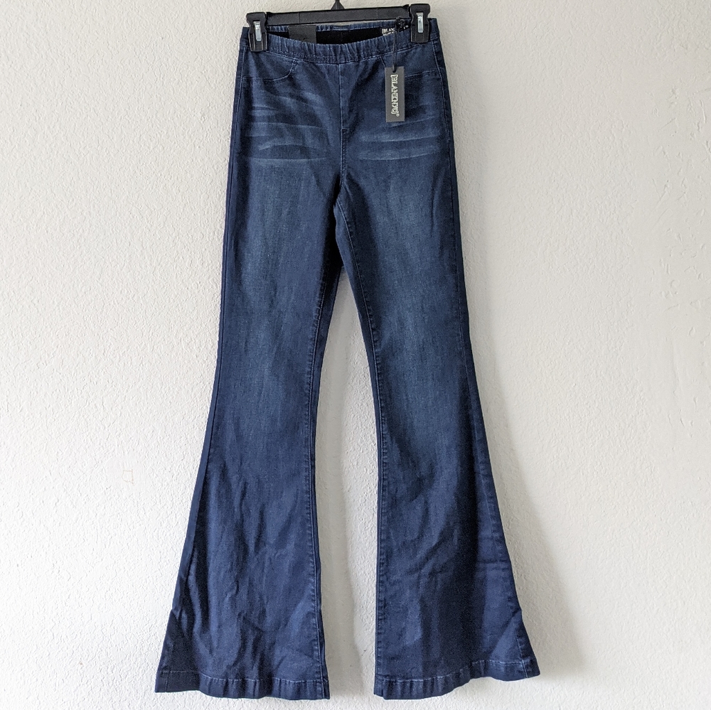 Blank NYC pull on Belle flare high waist jeans
